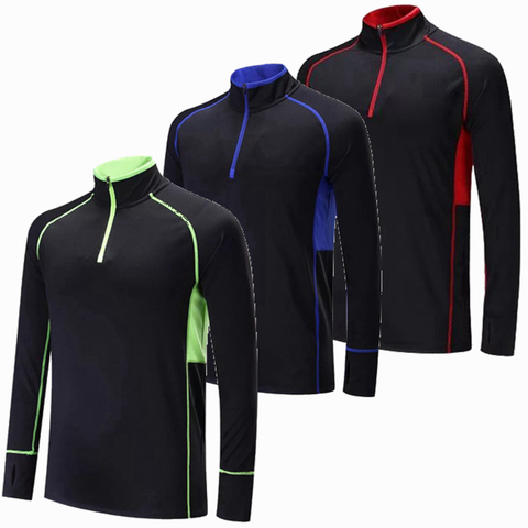 GYM Running T Shirt Soccer football tennis Sports Outdoor training Clothing Men Kids boys Long sleeves Shirts Jogging Fitness ► Photo 1/6