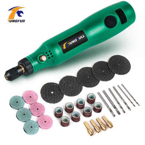 WALFRONT Portable Mini Small Electric Drills Handheld Micro USB Drill with  3pc Bits DC 5V, Mini Hand Drill, Small Electric Drill 