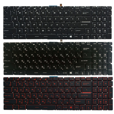 NEW Russian laptop keyboard For MSI GP62 GP72 GL62 LG72 GL72 GP62VR GP62MVR GP72MVR GL62M GL62MVR GL63 GL72M GL73 RU keyboard ► Photo 1/6