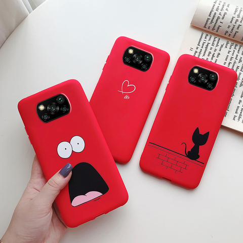 For POCO X3 Case POCO M3 Case Back Silicone Cute Soft Cover TPU Fundas Bumper Phone Cases For Xiaomi Pocophone Poco X3 NFC Case ► Photo 1/6