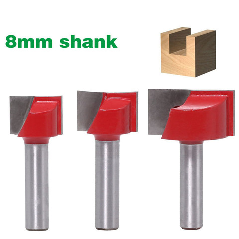 1PC 8mm Cleaning Bottom Engraving Bit 18/20/22/25/30/32mm Carbide Router Bit Woodworking Tools  Milling Cutter End mill for Wood ► Photo 1/6