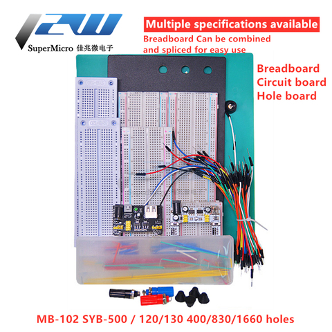 400-hole breadboard line MB-102 SYB-500 circuit board hole board experiment board can be combined and spliced 830 ► Photo 1/6