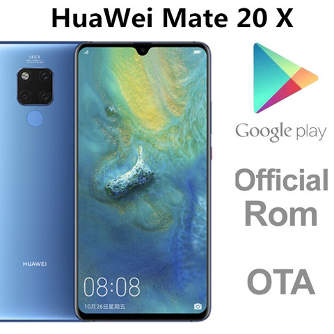 DHL Fast Delivery HuaWei Mate 20 X 4G LTE Cell Phone Kirin 980 Android 9.0 7.2