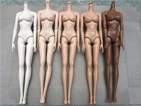 MENGF 1/6 Doll Body Figure Quality Collection Joints Movable Doll Body For FR IT Head White Beige Brown Coffee Doll Body Toys ► Photo 1/6