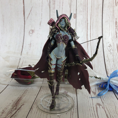 14cm  Sylvanas  Action Figure Toys Windrunner Darkness Ranger Lady PVC  Figure For Collection Annie Brinquedos Model ► Photo 1/6