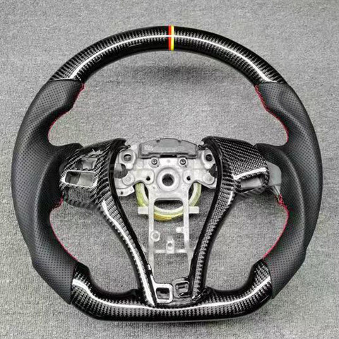 2015 2016 2017 2022 Refit Carbon fiber Leather steering wheel For Nissan Qashqai Altima Sylphy Tiida X-Trail Juke Leaf ► Photo 1/5