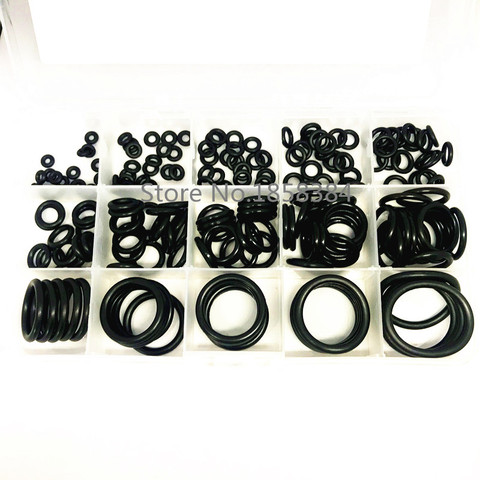 200PCS/set Rubber O Ring Assortment kit oring Washer Gasket Sealing O-Ring pack 15 Sizes with Plastic Box silicone rubber rings ► Photo 1/2