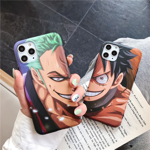 Capa Anime One Piece Luffy Zoro para iPhone 11 Pro Max 12 Pro Max