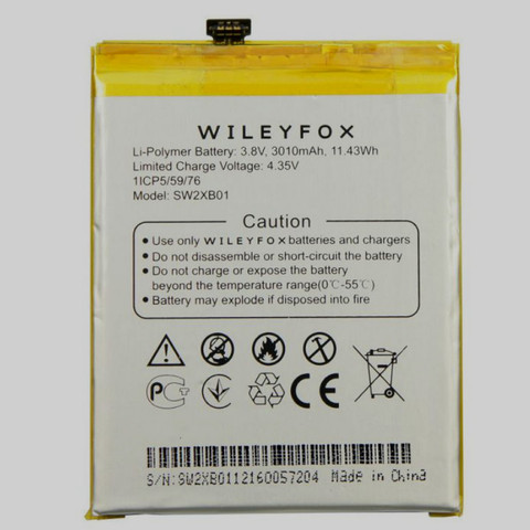 3010mAh Battery For Wileyfox Swift 2X/2 X/SW2XB01 mobile phone Battery ► Photo 1/1