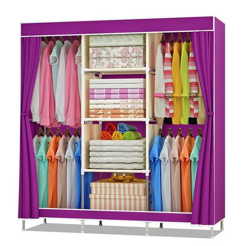 On Clearance Sale DIY Wardrobe Non-woven Cloth Wardrobe Closet Folding  Portable Clothing Storage Cabinet Bedroom Furniture - Price history &  Review, AliExpress Seller - Shop1379534 Store