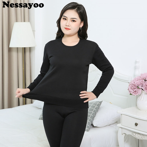 2022 Winter Women' s 100％ Merino Wool Thermal Underwear Long John Set Women Base Layer Tops and Bottom Wool Warm Underwear M-5XL ► Photo 1/6