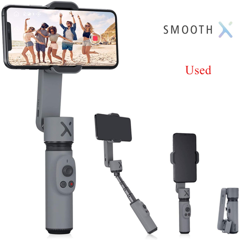 Used Zhiyun Smooth X Smartphone Gimbal Stabilizer for iPhone 11 Pro Xs Max Xr X 8 Plus 7 6 SE Android Samsung GalaxyS10 Foldable ► Photo 1/6