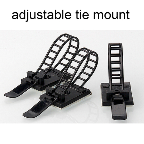 cable tie Mounts 10pcs Cable Clips 18*25 Clamp For Wire Tie Cable Mount Adjustable Cable Tie Fix Holder Clips Black Color ► Photo 1/3