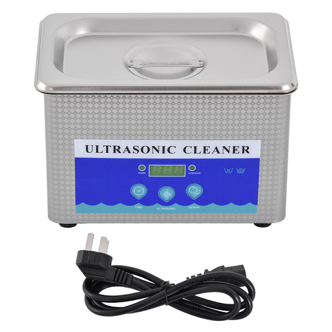 0.8L Stainless Steel Digital Ultrasonic Cleaner Machine Jewelry Eye Glasses Ultra Sonic Cleaning Machine Timing Function DK-008 ► Photo 1/1
