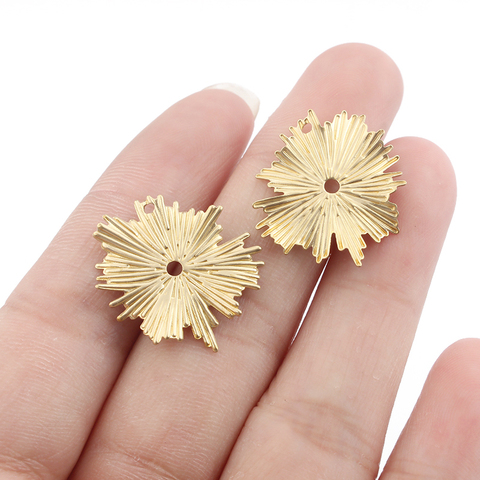 20pcs New Raw Brass Leaf Charms Leaves Earring Hanging Charms Handmade Earrings Jewelry Findings Aceessories ► Photo 1/6