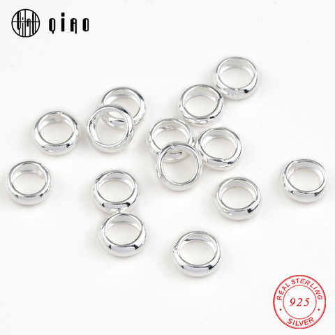 2022 NEW 3-8mm 925 sterling silver rings Circles silver Loose Spacer rings silver beads for Bracelet Necklace Jewelry Making DIY ► Photo 1/6