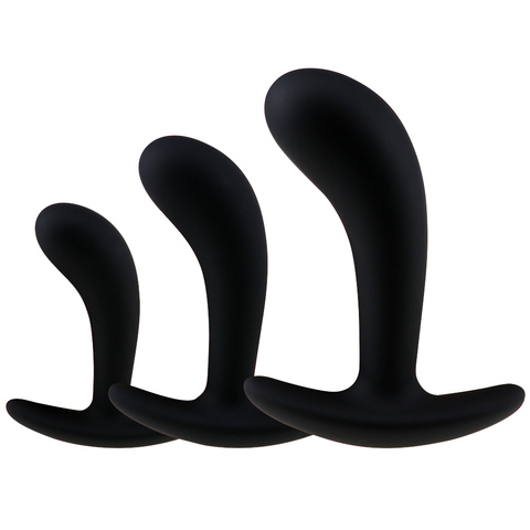 S/M/L Silicone Anal Plug Comfortable Long-Term Wear Butt Plug Training Set Sex Toy for Men Women Prostate Massage for Beginners ► Photo 1/6