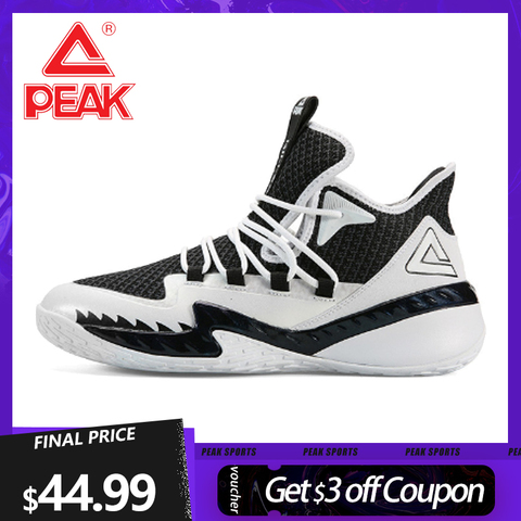 PEAK Men's Basketball Shoes Professional Shock-Absorbing Breathable Gym Non-slip Basketball Footwear Outdoor Wearable Sneakers ► Photo 1/6