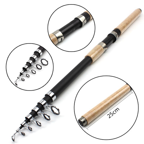 NEW Feeder fishing rod telescopic spinning fishing pole Travel Rod2.1m -4.5m vara de pesca street test 30-150g pole stream fox ► Photo 1/6