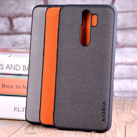 Case for xiaomi redmi note 8 pro coque Luxury textile Leather skin soft TPU hard PC phone cover for redmi note 8 case funda capa ► Photo 1/6