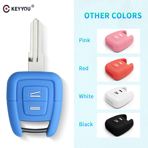 KEYYOU 2 Button Silicone Key Cover Fob Case Keychain For Vauxhall Opel Holden Astra Zafira Vectra Tigra Omega Signum Car Styling ► Photo 1/6