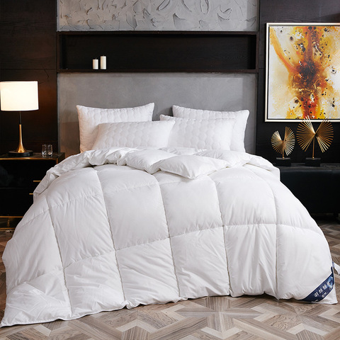 High grade White Goose/Duck Down Comforter Duvet Winter Quilt Blanket Filler with Cotton Cover Twin Full Queen King Size ► Photo 1/6