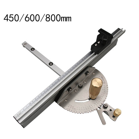 Miter Gauge Aluminium Profile Fence W/ Track Stop Table Saw Router Miter Gauge Saw Assembly Ruler for Woodworking Tools ► Photo 1/6