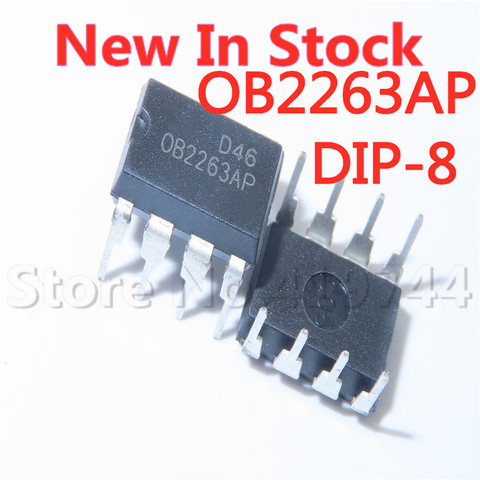 5PCS/LOT OB2263 OB2263AP DIP-8 power management chip IC integrated block In Stock NEW original IC ► Photo 1/2