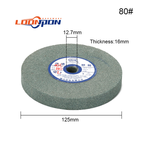 125mmx12.7x16mm Ceramic Grinding Wheel Resistant Disc Abrasive Disc Polishing Metal Stone Wheel for Bench Grinders 80# ► Photo 1/6