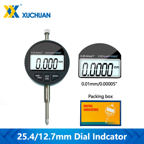Digital Indicator 0-12.7mm/0-25.4mm 0.001mm 0.00005