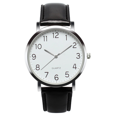 2022 Top Brand Hot Men Watches Fashion Men's Leather Band Unisex Simple Busines Analog Alloy Vintage Quartz Watch Male Clock ► Photo 1/6