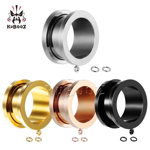Kubooz New Fashion Ear Piercing Tunnels Ear Expanders Surgical Stainless Steel Classical Gagues Multi Color Sell By Pair ► Photo 1/6