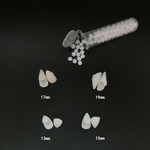 1 Pairs Vampire Teeth Fangs Dentures Props Halloween Costume Props False Teeth Solid Glue Denture Adhesive Party DIY Decorations ► Photo 1/6
