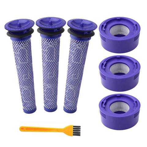 6 Pack Pre-Filters and 2 Pack HEPA Post-Filters Replacements Compatible Dyson V8 and V7 Cordless Vacuum Cleaners ► Photo 1/6