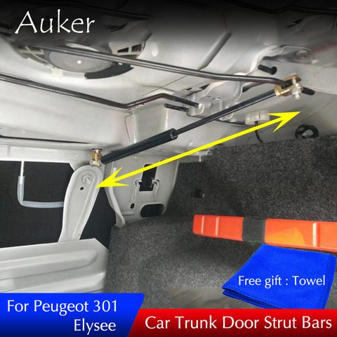 For Peugeot 301 Elysee 2014-2022 Rear Door Trunk Box Supporting Hydraulic Lift Rod Strut Spring Shock Bars Bracket Accessories ► Photo 1/4