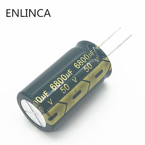 2pcs/lot G01 50V 6800UF aluminum electrolytic capacitor size 22*40 6800UF 50V 20% ► Photo 1/1