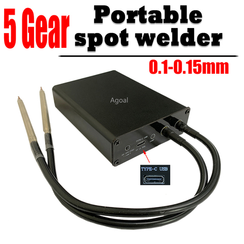 Gear 5 Handheld Portable DIY Spot Welder Mini Spot Welding Machine Nickel Plate 18650 Battery Spot Welder With Type-C port ► Photo 1/6