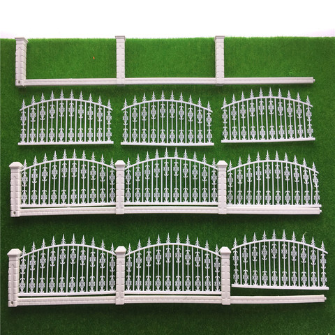 Top NEW 1:100 Model Train Railway Building Fence Wall HO Z Scale 100cm Length ► Photo 1/6