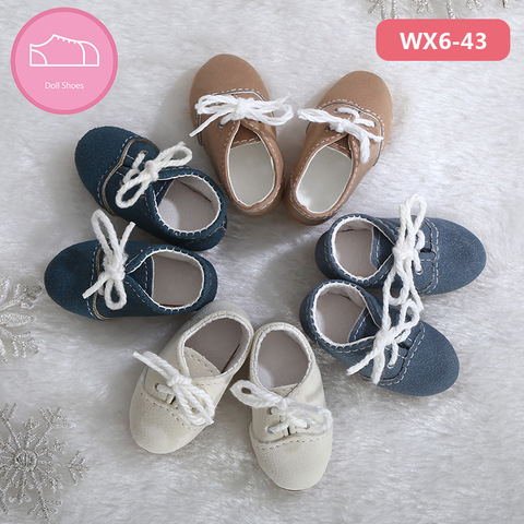 BJD shoes For 1/6 YOSD bjd body light blue colors leather shoes about Length 4.6cm Accessories OUENEIFS ► Photo 1/5