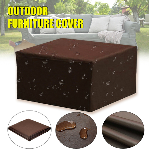 210D Brown Waterproof Outdoor Patio Garden Furniture Covers Chair covers Rain Snow Sofa Table Chair Dust Proof Cover ► Photo 1/6