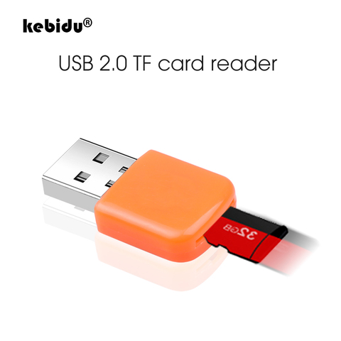 kebidu Portable USB 2.0 Card Reader For Micro SD Flash TF Memory Card Reader High Speed Microsd Transflash Adapter Fashion ► Photo 1/6