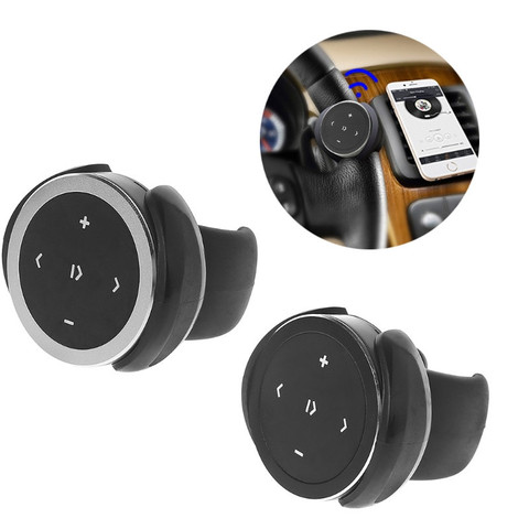 Wireless Bluetooth Media Button Car Motorcycle Steering Wheel Music Play Remote Control Start Siri for iOS/Android Phone ► Photo 1/6