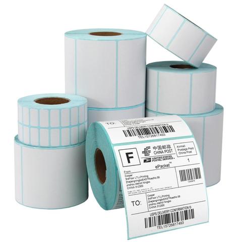 Sticky Labels Roll Adhesive Thermal Label Sticker Paper Supermarket Price Blank Label Direct Print Waterproof Print Supplies ► Photo 1/6