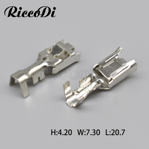 20-200Pcs DJ629-E6.3B Automotic Wire Crimp terminal 6.3mm Female For Metri-pack 630 series electronic Fan Auto Connector ► Photo 1/3