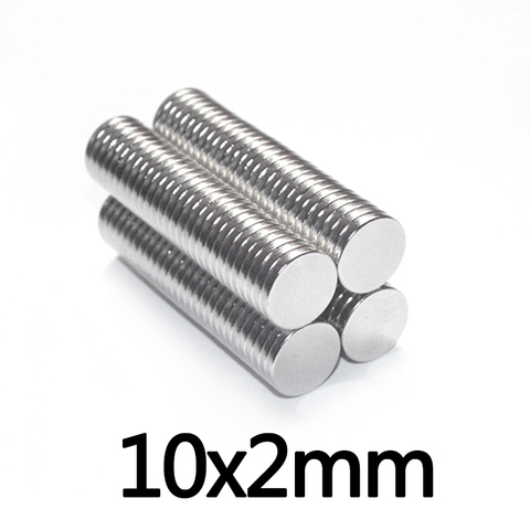 20~300pcs 10x2 mm Round Powerful Magnet Fridge Bulk Sheet Neodymium Disc Magnet 10x2mm Permanent NdFeB Strong Magnets 10*2 mm ► Photo 1/4