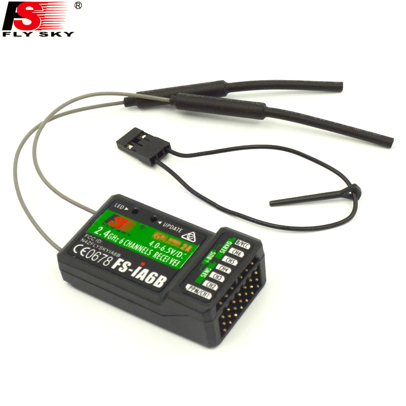 FLYSKY iA6B FS-iA6B 2.4G 6CH AFHDS Receiver for FLYSKY FS-i10 RC Transmitter 