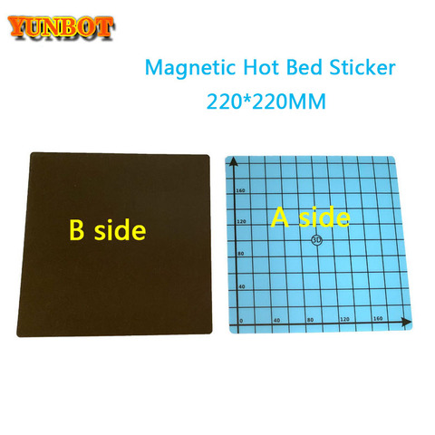 1set Magnetic Hot Bed Sticker 220*220MM Print Sticker Build Plate Flex Plate for i3 Mega 3D Printer Magnetic Platform Film ► Photo 1/6