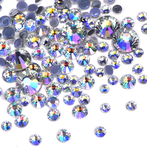 2028 SS4-SS30 High Quality Crystal Moonlight Hotfix Rhinestone Hot fix Diamond Iron On Rhinestones for Clothes B3416 ► Photo 1/5