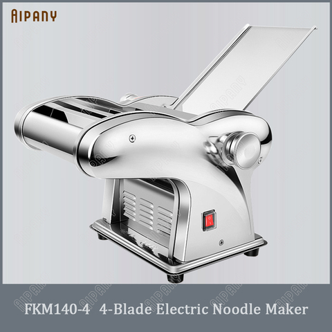 FKM140 series electric noodle maker with 1/2/3/4 blade stainless steel dough sheeter dough roller automatic pasta maker machine ► Photo 1/6