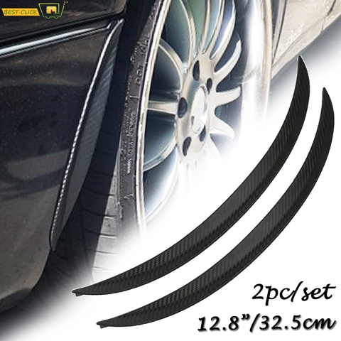 Universal Carbon Fiber Wheel Eyebrow Arch Fender Flares Cover Trim Mudguards Protective Lip Strips Mud Flaps Car Accessories ► Photo 1/6